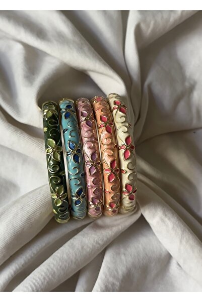 Midellie renkli mineli kelepçe bileklikler