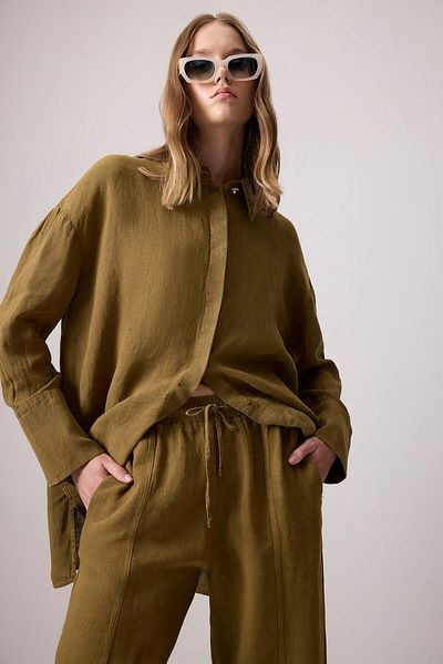Touché Privé 100% Linen Shirt Pants Set