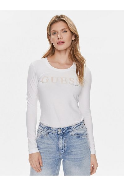 Guess Ls Rn Pony Hair Tee