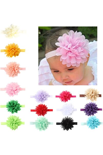 erorex 10 Packs Baby Headbands Bows Flower Lace Band Hair Accessories Baby Girl Nylon Turban Headwraps