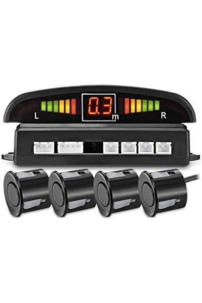 erorex Car Parking Sensor Black Color With Led Display Audio Alarm