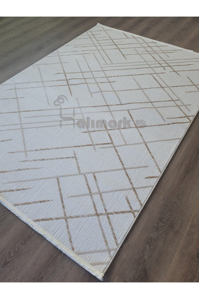 Dinarsu Halımark Anka 77315-070| Beyaz Gold Halı| Salon Mutfak Yatak Odası Hol