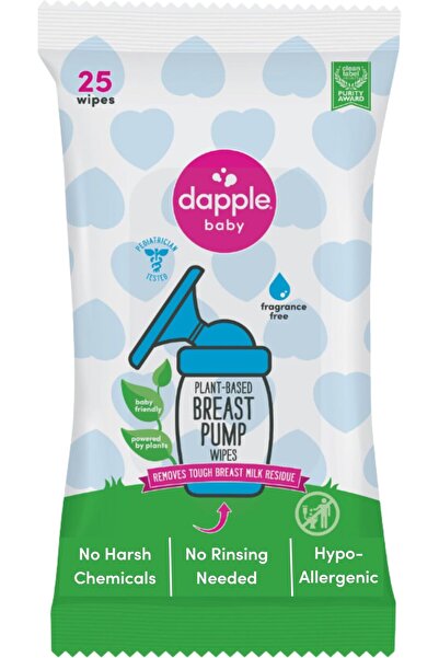 erorex Baby Breast Pump Wipes By 25 Count Fragrance Free Plant Based & Hypoallergenic Breast Pump Wipes