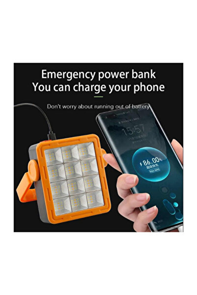 ataşbey NY-9805 Solar Şarjlı Çoklu Işık Kaynaklı LED Kamp Lambası – Taşınabil...