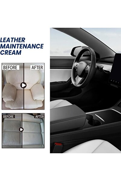 erorex Leather Maintenance Cream, 100Ml - Automotive Leather Care Cream Seats & Sofas, Effective Cleaning,