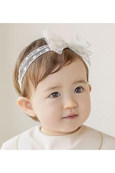 erorex Baby Girls Bow Headband Lace Bow Knot Hair Band Elastic Head Wrap For Toddlers & Infants (Style 1)