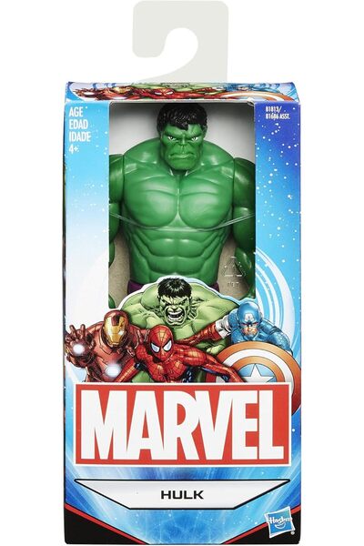 Marvel Hulk Basic Action Figure (6 Inches, Multicolor), For Kids Ages 4 and Up