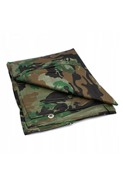 SGTT Prelată impermeabilă camuflaj militar, 2x4m cu inele de fixare, 80gr/m