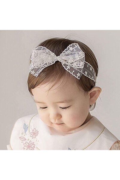 erorex Baby Girls Bow Headband Lace Bow Knot Hair Band Elastic Head Wrap For Toddlers & Infants (Style 1)