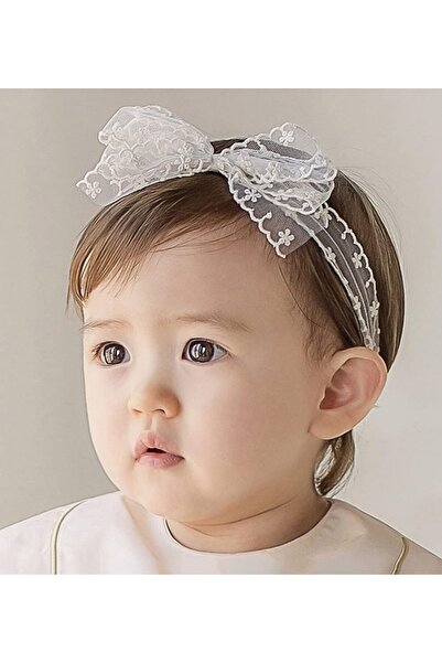 erorex Baby Girls Bow Headband Lace Bow Knot Hair Band Elastic Head Wrap For Toddlers & Infants (Style 1)