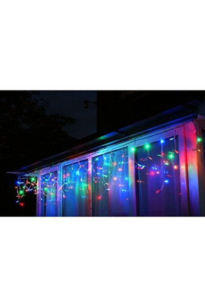 SDX Market Instalație de Crăciun, tip franjură, 8 m x 0,7 m, 195 LED-uri V8, ...