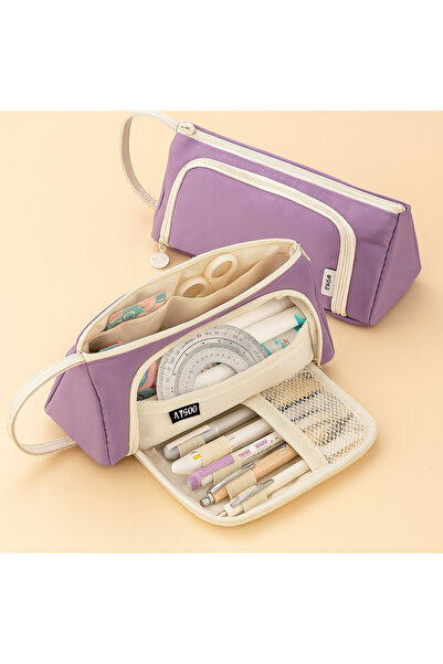 Fillikutum Husă pentru creion Macaroon Kawaii Geantă pentru creion versatilă ...