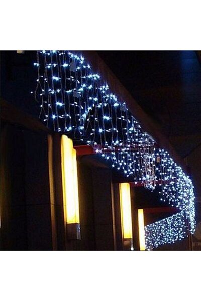 SDX Market Instalație de Crăciun 8 m x 0,8 m, Cortină, Alb Rece, 360 LED-uri,...