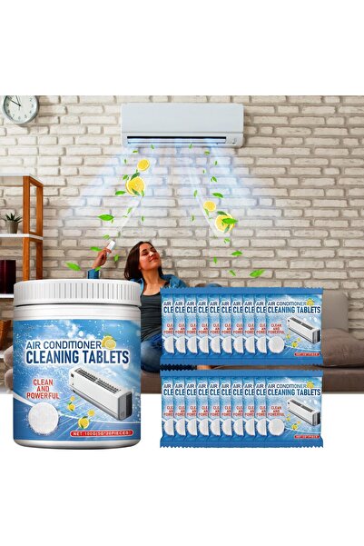 erorex 20 قرصًا لتنظيف مكيف الهواء، لا يحتاج إلى شطف، مزيل للبقع