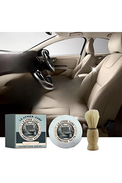 erorex Furniture Leather Balm 113G Brush, Car Leather Care Cream, Restores Repairs, Long-Lasting