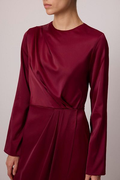 Touché Privé Draped Satin Dress