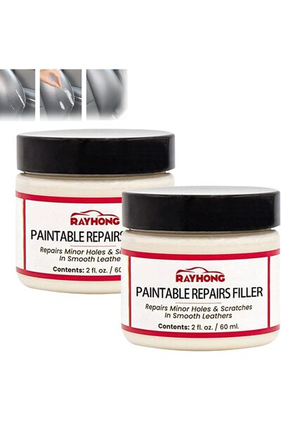 erorex 2Pcs Leather Filling Paste,New Car Leather Filler Repair Cream,Leather Color Restorer Conditioner