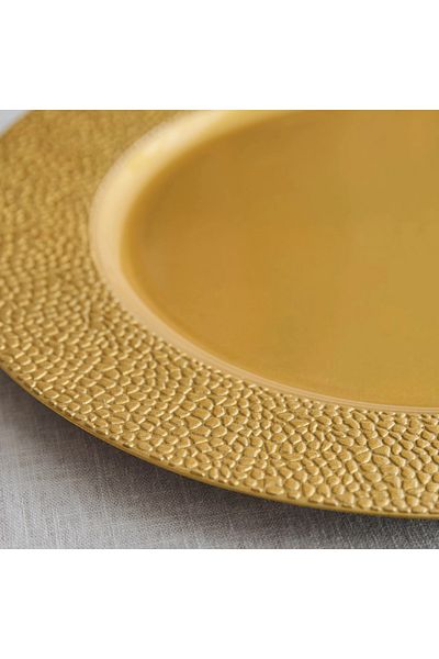 Home Box Naz Hammered Charger Plate - 33 cm