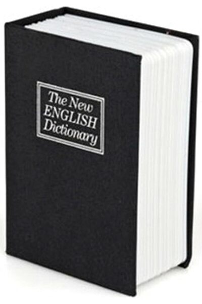 AC BOX Book-Looking Piggy Bank Hidden Money Safe Book Piggy Bank (Black, Large) Ac Box 861931