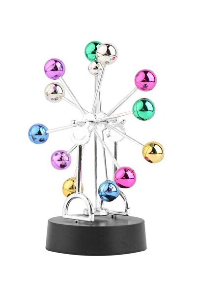 OUTAD Colourful Balls Perpetual Motion Revolving Ferris Wheel Desk Decor Mult...