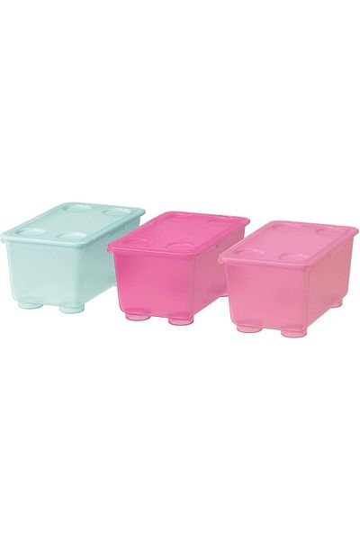 AC BOX Glis Box with Lid, Pink/Turquoise 17X10 cm Ac Box 861931