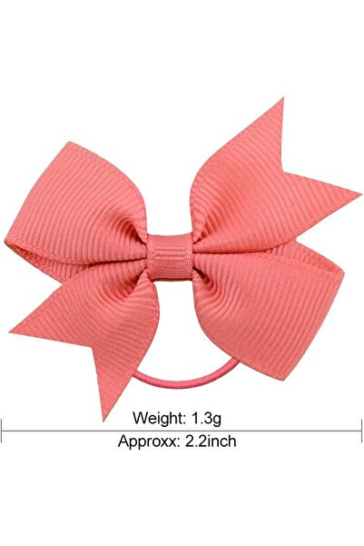 erorex 50 Pcs 2" Grosgrain Ribbon Pigtail Hair Bows Elastic Hair Ties Hair Bands Holders Hair Accessories