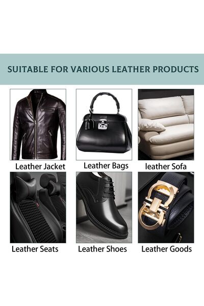 erorex Furniture Leather Balm 113G Brush, Car Leather Care Cream, Restores Repairs, Long-Lasting