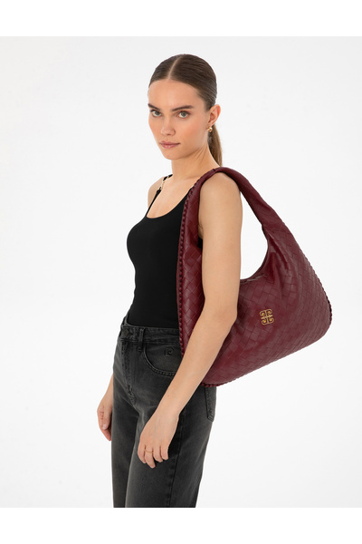 Pierre Cardin Burgundy Shoulder Bag 50315846-Vr014