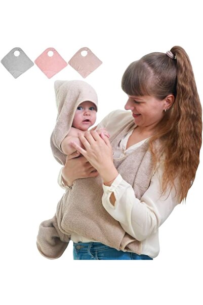 erorex Hooded Baby Towel Hands Free Baby Bath Towel Luxuriously Soft Bamboo & Cotton Hooded Baby Towel