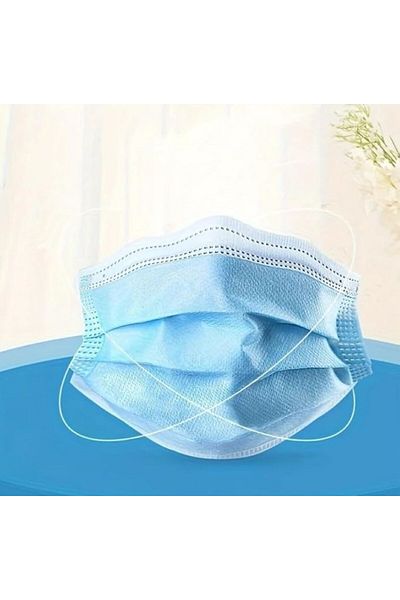 YASHFEEN Yashvin Medical Mask, Blue, 100 Pieces (Pack of 2)