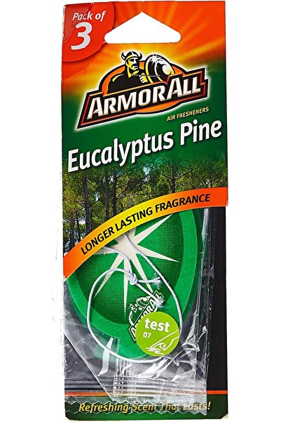 erorex Car Air Freshener On Card Eucalyptus Pine Green 3 Pack