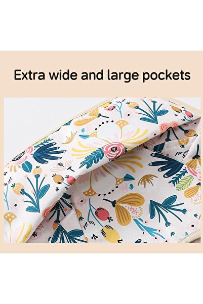 erorex 2Pcs Ruffle Baby Bibs Mess Proof Infant Feeding Bibs Catch All Pocket Waterproof Cute Angel Wings