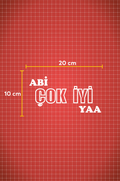 Quart Aksesuar 20 X 10 cm Abi Very Good Ya Auto Car Laptop Motor Windshield Sticker