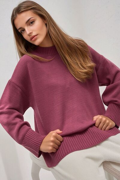 Hiccup Crew Neck Relax Fit Soft Knitwear Sweater