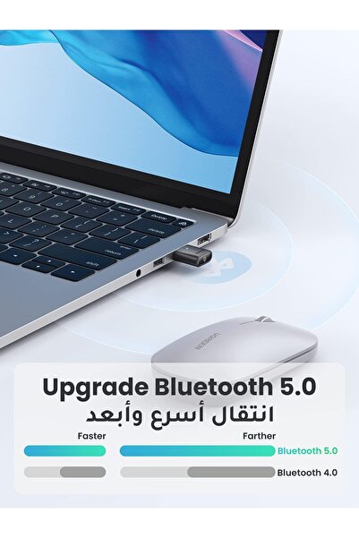 erorex Bluetooth 5.0 Adapter Pc, Plug Play Dongle Usb Bluetooth Receiver & Transmitter Windows 11/10/8.1,