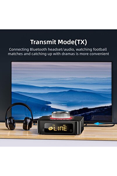 erorex جهاز استقبال وإرسال صوت بلوتوث 5.0 - محول لاسلكي لمكبرات الصوت، أجهزة التلفزيون، أجهزة الكمبيوتر، أجهزة الاستريو المنزلية -
