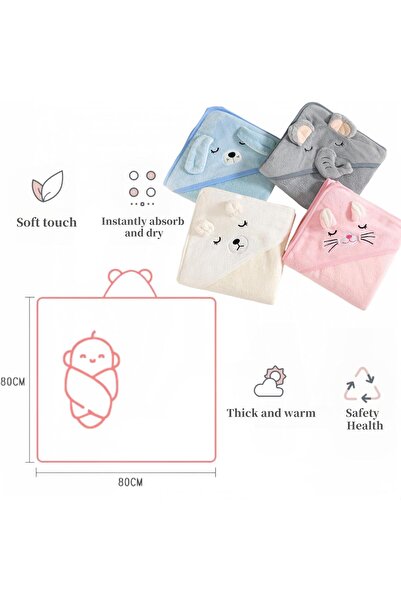 erorex Children'S Bath Towel Hooded Children'S Towel Cape Bathrobe Baby Bath Towel Children Girls Boys