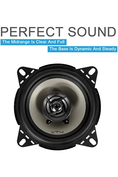 erorex Vextr0N 4-Inch Two-Way Coaxial Speakers, 280W Peak Power, 70W Continuous Power, 90Db Sensitivity, 4