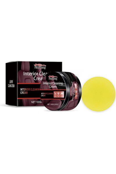 erorex Leather Cleaning Paste Sponge, Multifunctional Leather Care Cream Car Interiors, Furniture, Shoes –
