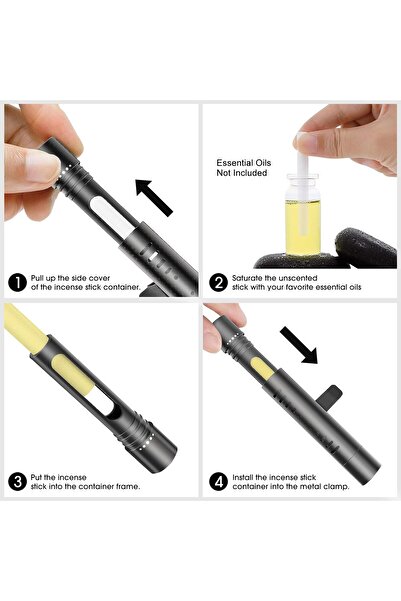 erorex 2 Packs Custom Car Air Freshener Diffuser Vent Clips Car Decoration Accessories 12 Refill Sticks