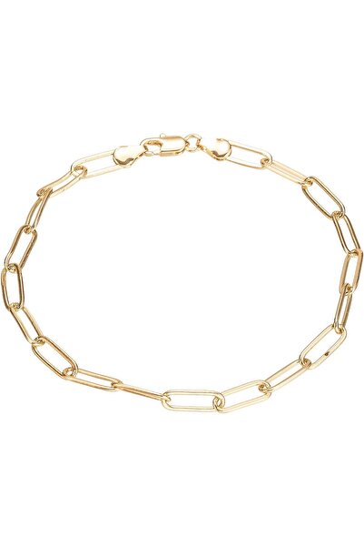 Generic Gold Anklet Bracelets For Women Men 14K White Gold Plated Cuban Link ...