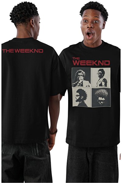 Fuddy Moda Unisex the Weeknd Ense Printed T-Shirt, Oversize Weeknd Rap Themed...