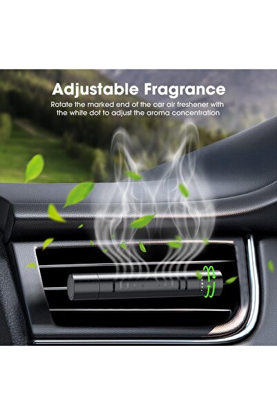 erorex 2 Packs Custom Car Air Freshener Diffuser Vent Clips Car Decoration Accessories 12 Refill Sticks