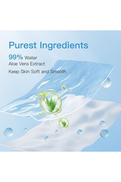 erorex Hi Hibobi Extra Gentle Baby Wipes Made 99% Water Aloe Cleansing & Moisturizing 2 1 Hypoallergenic