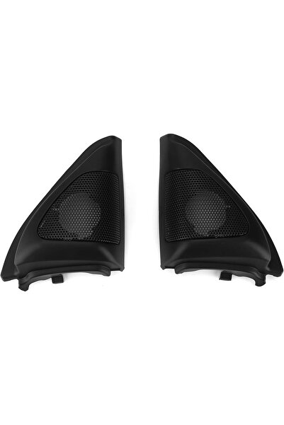 erorex Audio Tweeter Trim, Antiscratch Car Door Speaker Cover Dustproof Black Durable Auto Replacement
