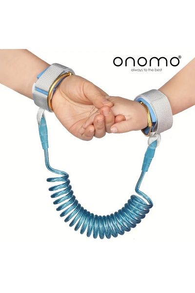 Onomo Child Baby Anti-Lost Walking Safety Belt Mother Wristband Handcuffs Safety Wristbandsteel