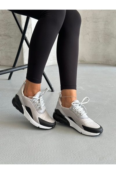 AZE STEP Unisex Lightweight Daily Walking Running Gray Black Sneaker Sports Shoes