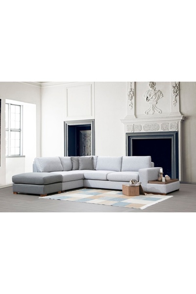 Vivense LOOP PUFLU KÖŞE KOLTUK, GRİ