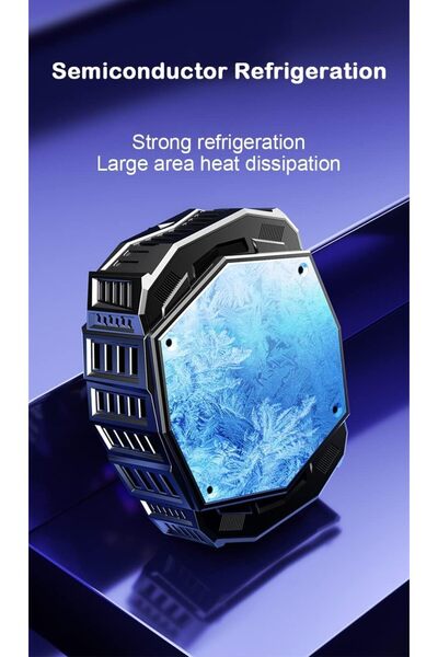 erorex Cell Phone Cooler Radiator, Cell Phone Cooler Built- Battery, Portable Gaming Semiconductor Cooling