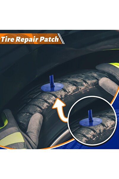 erorex Tire Patches Kit Rubber Tire Repair Patch Mushroom Plug Kit Rubber Puncture Repair Plug Mushroom